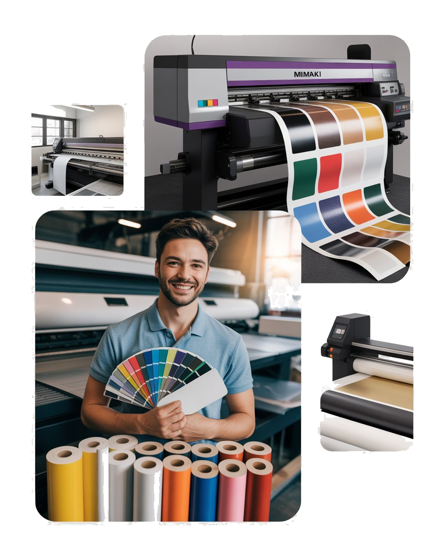 BASMA Printing Machinery and Team Collage